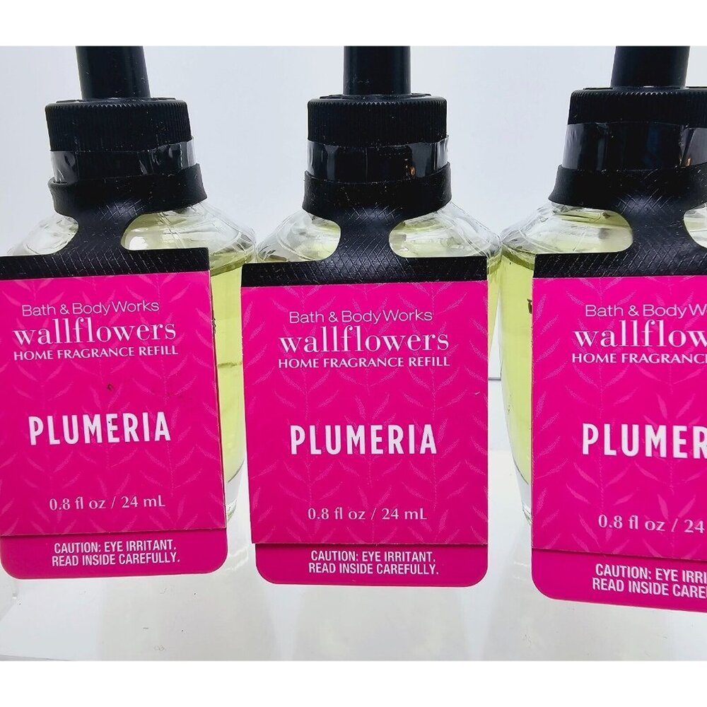 3 PLUMERIA Bath & Body Works Wallflower Refill Bulbs NEW
